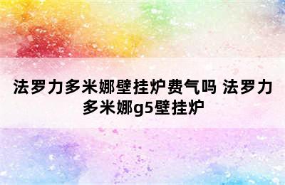 法罗力多米娜壁挂炉费气吗 法罗力多米娜g5壁挂炉